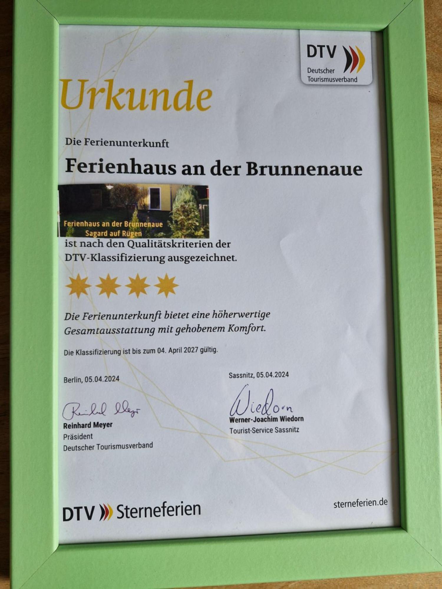 Ferienhaus An Der Brunnenaue 4 Sterne, E-Ladestation Am Haus, Wlan, Netflix, Garten 사가드 외부 사진